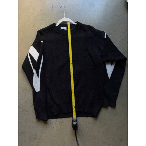 Valentino Intarsia Cashmere Sweater Black Size L Woman - Picture 7 of 7